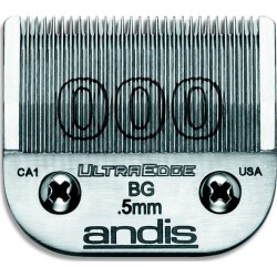 photo de Lame 0.5mm N°0000 ANDIS, tête de coupe TC64073 pour tondeuse AGC/AGR/SMC/CMBG2/BGC/SMC