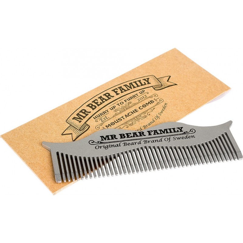 Peigne à Barbe Homme, Peigne Pliant Portable Peigne de Poche Peigne Voyage  en Acier inoxydable Antistatique pour Barbe, Moustache, Cheveux, Démêlage