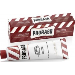 photo de Crème à Raser Rouge Barbe Dure tube 150 ml PRORASO