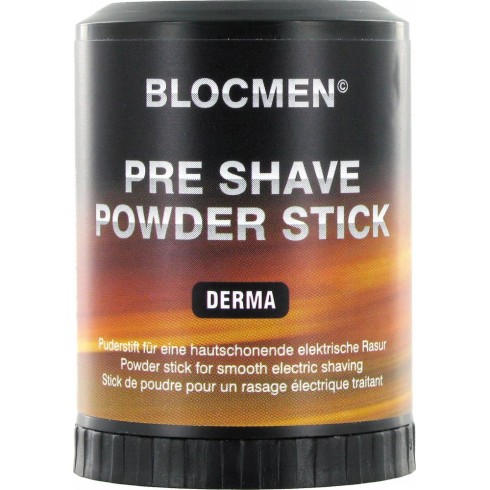 photo de DERMA BLOC Baton de poudre avant rasage électrique