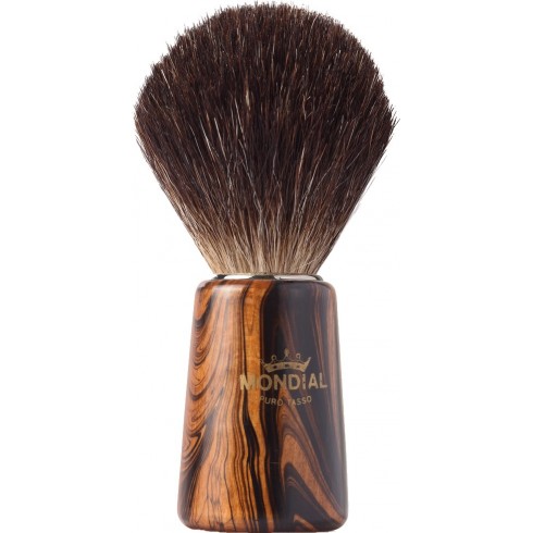 Blaireau de rasage, blaireau barbe pure Badge,r pur poil noir176-IV MONDIAL 1908