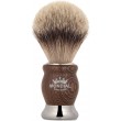 Blaireau de rasage, blaireau rasage, blaireau barbe pur poil blanc européen blaireau HERITAGE Super Badger HER-I MONDIAL 1908pho