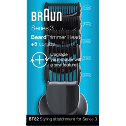 tete tondeuse barbe BRAUN, rasoir electrique braun, rasoir braun serie 3 BT32