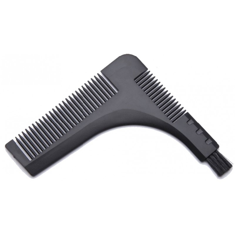 Peigne Pochoir Barbe Homme, Peigne Barbe, Peigne Barbe Outil de Façonnage  et de Coiffage de la Barbe, pour Contour Barbe Beard Shaping Tool pour les