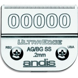 photo de Lame 0.20 mm N°00000SS chirurgicale ANDIS, tête de coupe TC64185 pour tondeuse PRO AGC/AGR/BGC/MBG/SMC