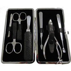 Trousse manucure 7 pièces, set manucure, trousse de manucure ERBE 9088