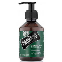 Shampoing à Barbe et moustache Rafraîchissant vert 200 ml PRORASO