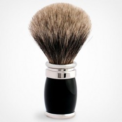 Blaireau plisson, blaireau de rasage, blaireau barbe, pur poil gris de Russie J5954.PR