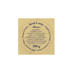 Savon à Raser, savon a barbe, savon de rasage parfum rose MARTIN DE CANDRE 200-SAR-ROSE