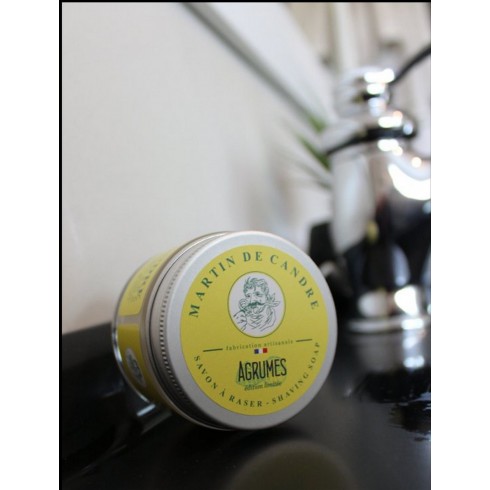 Savon à Raser MARTIN DE CANDRE parfum Agrumes 50gr Savon à Raser MARTIN DE CANDRE parfum Agrumes 50gr