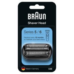 tete de rasoir braun, combipack, grille de rasoir et couteau pour rasoir électrique serie 5, Séries 6 (nouvelle génération) 53B