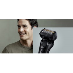 Rasoir électrique PANASONIC ES-LV6U, rechargeable, moteur linéaire,5 lames, noir ,Wet & Dry, tête multiflex