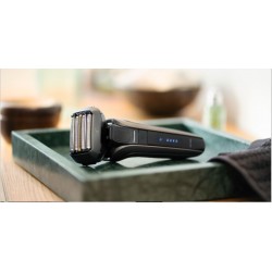 Rasoir électrique PANASONIC ES-LV6U, rechargeable, moteur linéaire,5 lames, noir ,Wet & Dry, tête multiflex