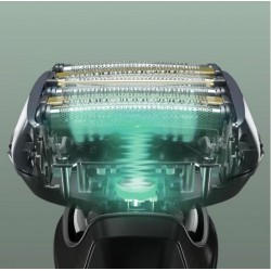 Rasoir électrique PANASONIC  ES-LS6A, rechargeable, 6 lames, Wet & Dry, tête multiflex, noir, puissant moteur linéaire