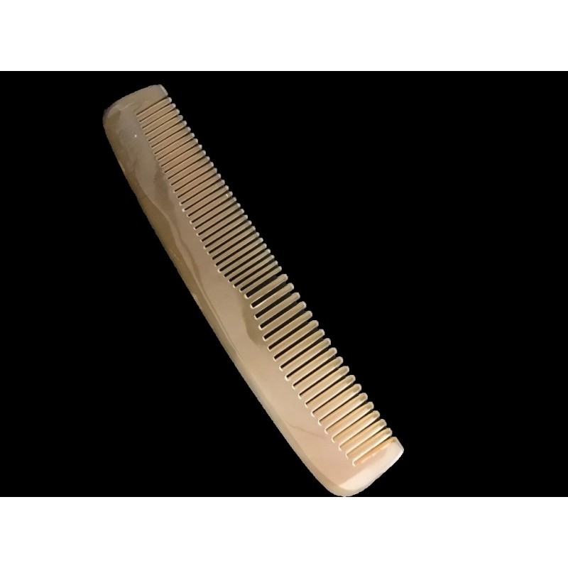 Peigne pour barbe et moustache - En corne, 9 cm