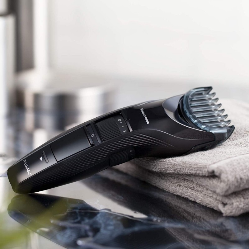 Tondeuse cheveux PANASONIC ER-GC53 rechargeable, 19 hauteurs de coupe de  0.5 à 10 mm - Le comptoir du Barbier