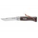 couteau opinel baroudeur n°8 noir brun inox