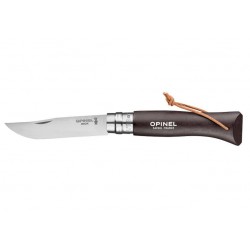 couteau opinel baroudeur n°8 noir brun inox