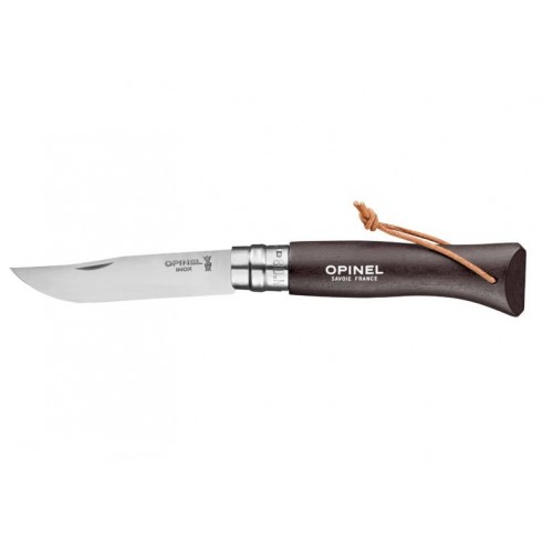 couteau opinel baroudeur n°8 noir brun inox