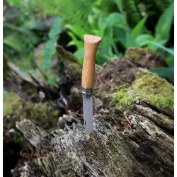 Couteau OPINEL Tradition Luxe N°8 manche en Chêne, lame 8.5cm