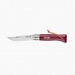 Couteau OPINEL Baroudeur N°8 lien cuir, Grenat