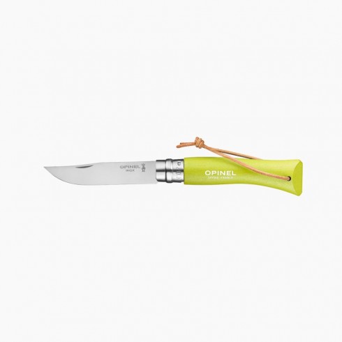 Couteau OPINEL Baroudeur N°7 lien cuir, Anis