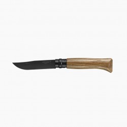 Couteau OPINEL Chêne BLACK N°8 à lame noire 8.5cm dans son plumier