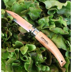 Couteau OPINEL de Jardin N°8 manche hêtre naturel, lame inoxydable