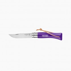 Couteau OPINEL Baroudeur N°7 lien cuir, Violet