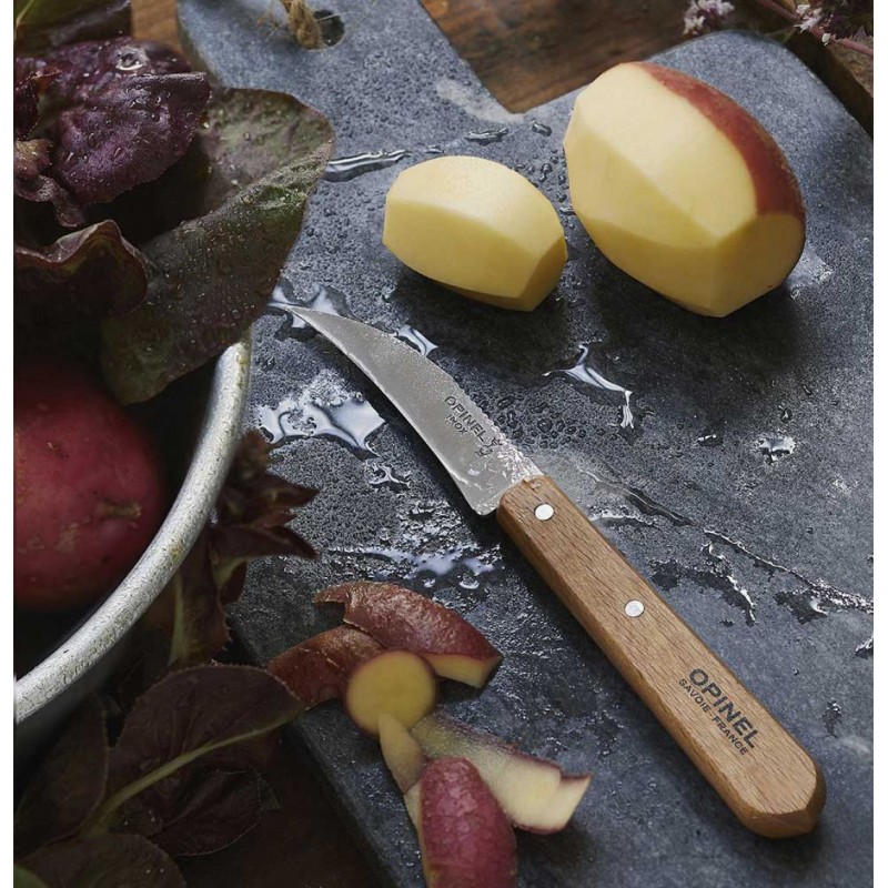 Couteau à légumes OPINEL N°114 naturel - Le comptoir du Barbier