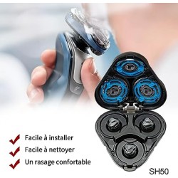 tete de rasoir PHILIPS pour rasoir électrique Philips Séries 5000, AquaTouch  SH50/50 