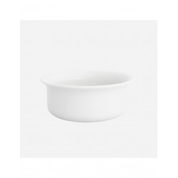 Bol à barbe PLISSON en porcelaine de Limoges + Savon, couvercle en bois