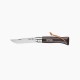 couteau opinel baroudeur n°8 noir brun inox