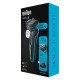 Rasoir Braun rechargeable Séries 5 51-M1200s, Wet & Dry, Bleu & Noir, tondeuse précision