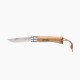 Couteau Opinel N°7 Baroudeur inox lien Hetre