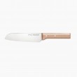 Couteau Santoku Parallele n°119 lame lame demi-soie manche hêtre OPINEL
