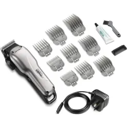 Tondeuse cheveux puissante rechargeable USPROLI ANDIS, silver, 9 sabots