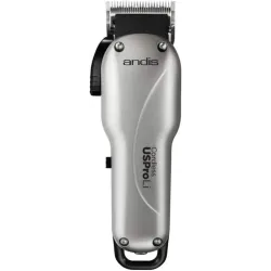 Tondeuse cheveux puissante rechargeable USPROLI ANDIS, silver, 9 sabots