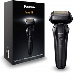Rasoir électrique PANASONIC  ES-LS6A, rechargeable, 6 lames, Wet & Dry, tête multiflex, noir, puissant moteur linéaire