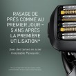 Rasoir électrique PANASONIC  ES-LS9A, rechargeable, 6 lames, noir, puissant moteur linéaire, Wet & Dry + station de nettoyage