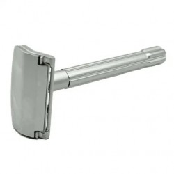 Rasoir de sécurité demi-lame -Laiton massif Manche avec finition chromée satinée