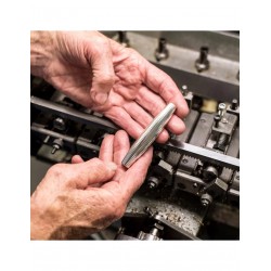 Rasoir de sureté JORIS-PLISSON J1902.TF, rasoir de sécurité français à manche godron, en laiton massif plaqué palladium