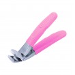 Coupe-ongles avec manche souple en acier inoxydable rose 8,5 cm ERBE