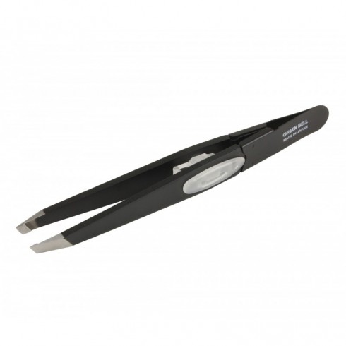 Pince à Epiler Noire à poite inclinée, acier japonais, techn.à ressort SEKI EDGE Pince à Epiler Noire à poite inclinée, acier japonais, techn.à ressort SEKI EDGE