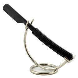 Rasoir droit, Coupe chou PARKER style japonais à lames interchangeables finition noire