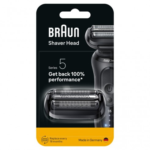 Tête de rasoir BRAUN 53B, cassette Combipack pour rasoir électrique Séries 5, Séries 6 nouvelle génération