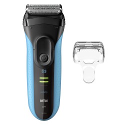 Rasoir électrique Braun Séries 3 ProSkin 3040S Wet&Dry, tondeuse rétractable