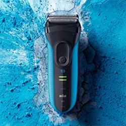 Rasoir électrique Braun Séries 3 ProSkin 3040S Wet&Dry, tondeuse rétractable