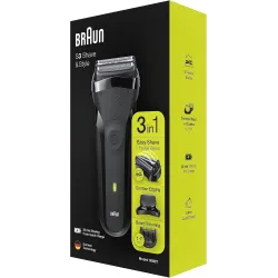 Rasoir electrique BRAUN  300BT S 3 avec ou sans fil, + Tondeuse barbe