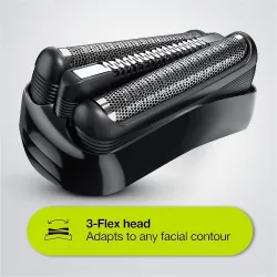 Rasoir electrique BRAUN  300BT S 3 avec ou sans fil, + Tondeuse barbe